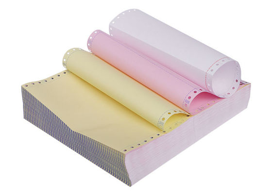 210mmx101mm 80 carta da stampa continua bianca del computer dei CB CMYK