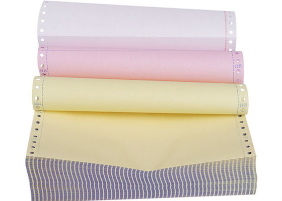 210mmx101mm 80 carta da stampa continua bianca del computer dei CB CMYK