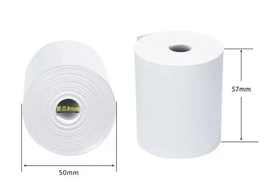 carta di termale stampata 32mm 65gsm Rolls con il centro di plastica nero